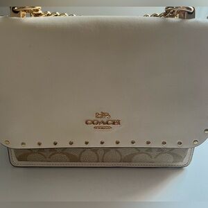 COACH Klare Crossbody Bag In Signature Canvas With Rivets